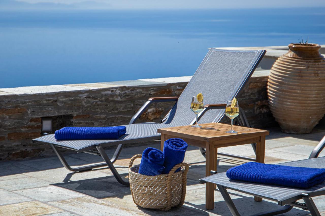 Acron Andros - Luxury Villa With Private Pool Korthio Kültér fotó