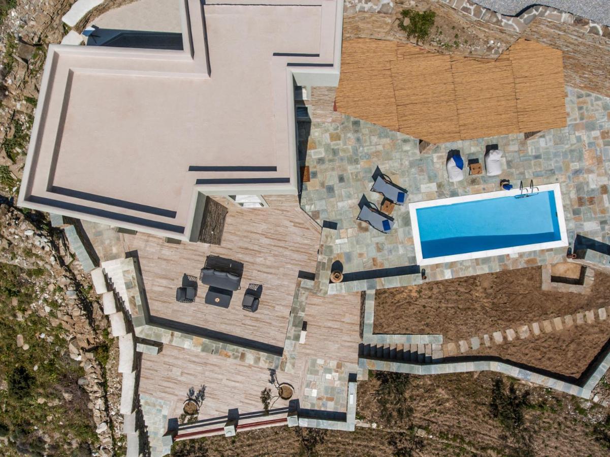 Acron Andros - Luxury Villa With Private Pool Korthio Kültér fotó