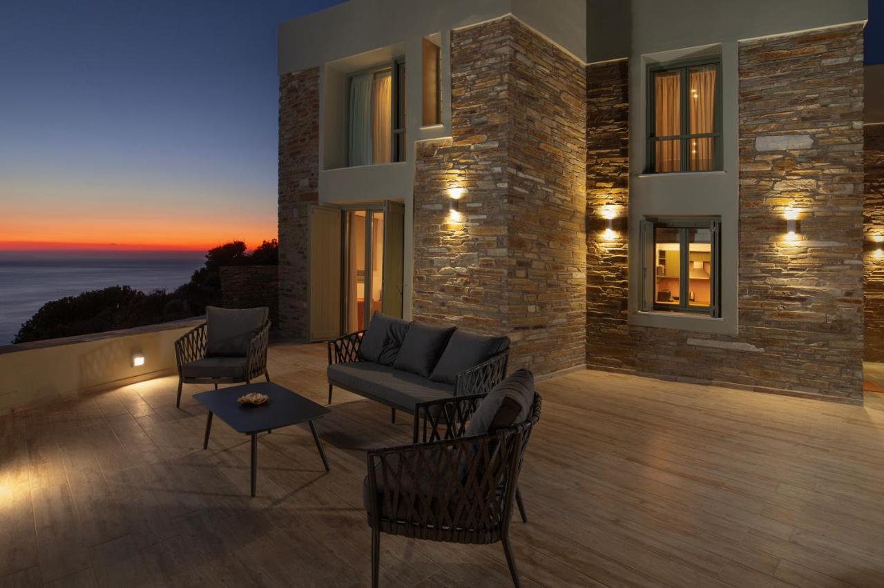 Acron Andros - Luxury Villa With Private Pool Korthio Kültér fotó