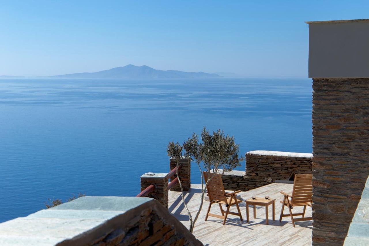 Acron Andros - Luxury Villa With Private Pool Korthio Kültér fotó